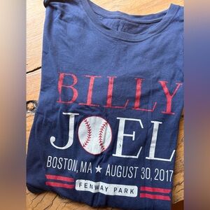 Billy Joel Mens XL Navy Blue Graphic Tour T-Shirt Fenway NWOT